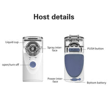 Load image into Gallery viewer, Portable Ultrasonic Nebulizer Mini Handheld Inhaler Respirator Health Care Home Machine Atomizer for Children, Mini Handheld Inhaler