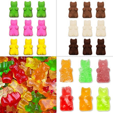Load image into Gallery viewer, 2 PCS 50 Holes Small Bear Chocolate Tray Silicone Mold Cookie Mold Candy Mold, Random Color Delivery, Size: 19*13.7*1cm, 50-Grid