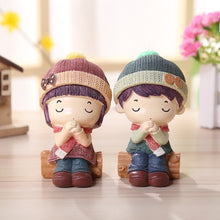 Load image into Gallery viewer, 1 Pair Resin Crafts Creative Home Decoration Doll, Random Style Delivery