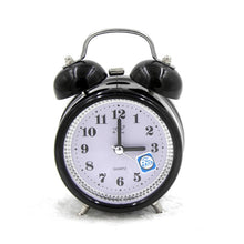Load image into Gallery viewer, Fashion Mute Metal Alarm Clock with Night Light, Size: 12*8.5cm