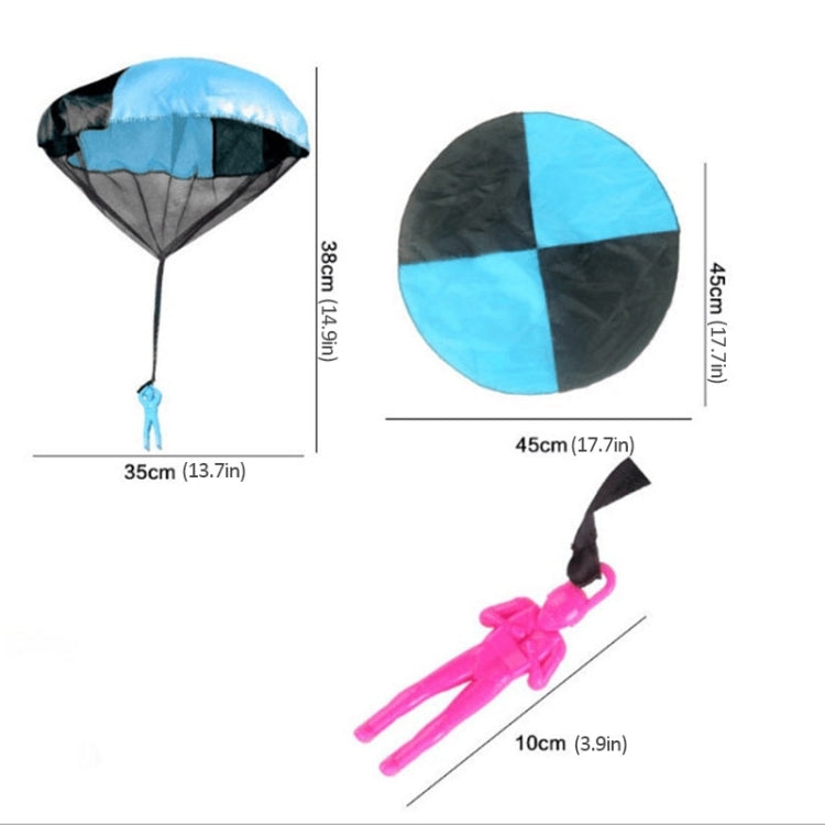 Hand Throwing Mini Play Parachute Paratrooper Outdoor Games Children Educational Toys with Figure Soldier for Kids, Random Color Delivery