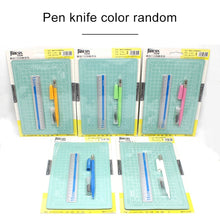Load image into Gallery viewer, Junesix A5 Cutting Mat Set Cutting Mat &amp; Ruler &amp; Carving Knife, Junesix A5 (Mint Green), Junesix A5 (Pink), Junesix A5 (Blue), Junesix A5 (Purple)