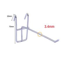 Load image into Gallery viewer, 10pcs 3.5mm Supermarket Iron Grid Shelf Hook, Length: 10cm, 3.5mm  10cm