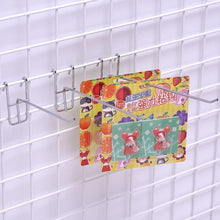 Load image into Gallery viewer, 10pcs 3.5mm Supermarket Iron Grid Shelf Hook, Length: 10cm, 3.5mm  10cm
