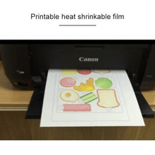 Load image into Gallery viewer, Print Heat Shrink Film DIY Epoxy Print Paper Rubber Stamp Material Print Paper, DIY Heat Shrink Film (White), DIY Heat Shrink Film (Transparent)