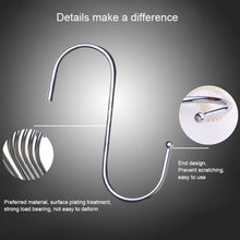 Load image into Gallery viewer, 10pcs 3mm Multi-functional S-shaped Stainless Steel Metal Hook, Length: 7cm, 7cm
