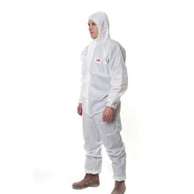Load image into Gallery viewer, 3M 4515 One-piece White Anti-static Anti-chemical Dustproof Sandblasting Suit with Cap, Size: L, 3M L
