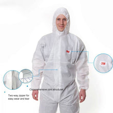 Load image into Gallery viewer, 3M 4515 One-piece White Anti-static Anti-chemical Dustproof Sandblasting Suit with Cap, Size: M, 3M M