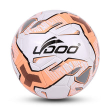 Load image into Gallery viewer, 21.5cm PU Leather Sewing Wearable Match Football, 21.5cm Fluorescent Blue, 21.5cm, 21.5cm Fluorescent Pink, 21.5cm Orange, 21.5cm Yellow, 21.5cm Green, 21.5cm Red, 21.5cm Blue