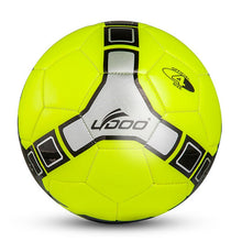 Load image into Gallery viewer, 21.5cm PU Leather Sewing Wearable Match Football, 21.5cm Fluorescent Blue, 21.5cm, 21.5cm Fluorescent Pink, 21.5cm Orange, 21.5cm Yellow, 21.5cm Green, 21.5cm Red, 21.5cm Blue