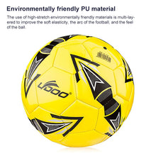 Load image into Gallery viewer, 21.5cm PU Leather Sewing Wearable Match Football, 21.5cm Fluorescent Blue, 21.5cm, 21.5cm Fluorescent Pink, 21.5cm Orange, 21.5cm Yellow, 21.5cm Green, 21.5cm Red, 21.5cm Blue