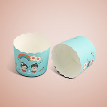 Load image into Gallery viewer, 24pcs / Pack Round Lamination Cake Cup Muffin Cases Chocolate Cupcake Liner Baking Cup, Size: 7 x 6  x 5.5cm, Random Color Delivery, 6.8 x 5 x 3.9cm