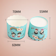Load image into Gallery viewer, 24pcs / Pack Round Lamination Cake Cup Muffin Cases Chocolate Cupcake Liner Baking Cup, Size: 7 x 6  x 5.5cm, Random Color Delivery, 6.8 x 5 x 3.9cm