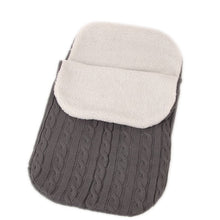 Load image into Gallery viewer, Thick Baby Swaddle Wrap Knit Envelope Sleeping Bag Newborn Infant Warm Bands Indoor Infant Stroller Sleeping Bag