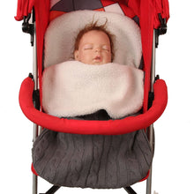 Load image into Gallery viewer, Thick Baby Swaddle Wrap Knit Envelope Sleeping Bag Newborn Infant Warm Bands Indoor Infant Stroller Sleeping Bag
