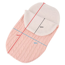 Load image into Gallery viewer, Thick Baby Swaddle Wrap Knit Envelope Sleeping Bag Newborn Infant Warm Bands Indoor Infant Stroller Sleeping Bag