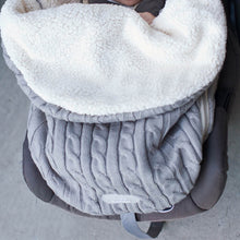 Load image into Gallery viewer, Thick Baby Swaddle Wrap Knit Envelope Sleeping Bag Newborn Infant Warm Bands Indoor Infant Stroller Sleeping Bag
