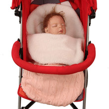 Load image into Gallery viewer, Thick Baby Swaddle Wrap Knit Envelope Sleeping Bag Newborn Infant Warm Bands Indoor Infant Stroller Sleeping Bag