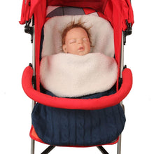 Load image into Gallery viewer, Thick Baby Swaddle Wrap Knit Envelope Sleeping Bag Newborn Infant Warm Bands Indoor Infant Stroller Sleeping Bag