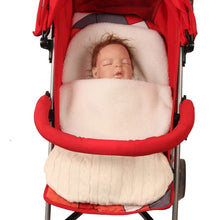 Load image into Gallery viewer, Thick Baby Swaddle Wrap Knit Envelope Sleeping Bag Newborn Infant Warm Bands Indoor Infant Stroller Sleeping Bag