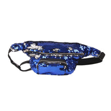 Load image into Gallery viewer, Sequins Waist Bag Double Color Makeup Bag Mermaid Purses Chest Pack Women Girl Travelling Mobile Phone Bag