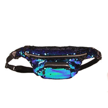 Load image into Gallery viewer, Sequins Waist Bag Double Color Makeup Bag Mermaid Purses Chest Pack Women Girl Travelling Mobile Phone Bag
