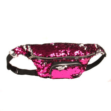 Load image into Gallery viewer, Sequins Waist Bag Double Color Makeup Bag Mermaid Purses Chest Pack Women Girl Travelling Mobile Phone Bag