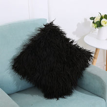 Load image into Gallery viewer, Velvet Long Plush Pillow Cover Popular Square Furry Cover Home Bed Room Decoration Pillowcase, Size: 45 x 45cm