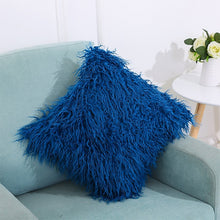 Load image into Gallery viewer, Velvet Long Plush Pillow Cover Popular Square Furry Cover Home Bed Room Decoration Pillowcase, Size: 45 x 45cm
