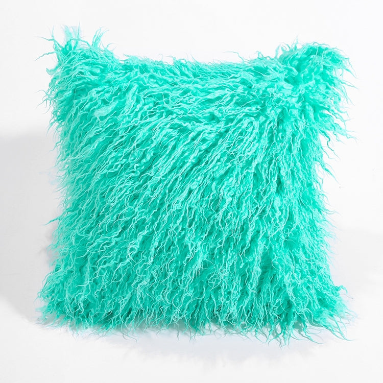 Velvet Long Plush Pillow Cover Popular Square Furry Cover Home Bed Room Decoration Pillowcase, Size: 45 x 45cm