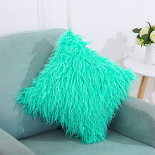Load image into Gallery viewer, Velvet Long Plush Pillow Cover Popular Square Furry Cover Home Bed Room Decoration Pillowcase, Size: 45 x 45cm