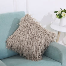 Load image into Gallery viewer, Velvet Long Plush Pillow Cover Popular Square Furry Cover Home Bed Room Decoration Pillowcase, Size: 45 x 45cm