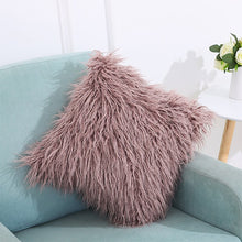 Load image into Gallery viewer, Velvet Long Plush Pillow Cover Popular Square Furry Cover Home Bed Room Decoration Pillowcase, Size: 45 x 45cm