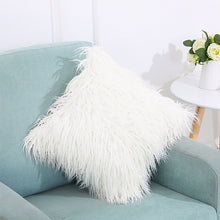 Load image into Gallery viewer, Velvet Long Plush Pillow Cover Popular Square Furry Cover Home Bed Room Decoration Pillowcase, Size: 45 x 45cm