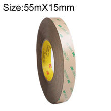 Load image into Gallery viewer, Super Adhesive Ultra-thin Transparent and High-temperature Resistant Double-sided Traceless Tape, Size: 55m x 15mm, Size: 55m x 15mm