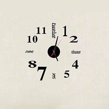 Load image into Gallery viewer, Lovelife WC37130 Acrylic English Digital DIY Stereo Wall Clock Wall Stick Clock