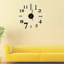 Load image into Gallery viewer, Lovelife WC37130 Acrylic English Digital DIY Stereo Wall Clock Wall Stick Clock