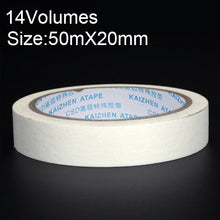 Load image into Gallery viewer, 14 Volumes High Adhesion Decoration Spraying Masking office Writing Beautiful Paper Tape, Size: 50m x 20mm, Size: 50m x 20mm