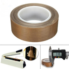 Load image into Gallery viewer, Teflon High Temperature Resistant Cloth Tape Sealing Machine Heat Insulation Tape, Size: 10m x 25mm, Size: 10m x 25mm