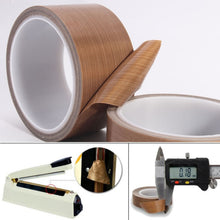 Load image into Gallery viewer, Teflon High Temperature Resistant Cloth Tape Sealing Machine Heat Insulation Tape, Size: 10m x 50mm, Size: 10m x 50mm