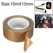 Load image into Gallery viewer, Teflon High Temperature Resistant Cloth Tape Sealing Machine Heat Insulation Tape, Size: 10m x 13mm, Size: 10m x 13mm