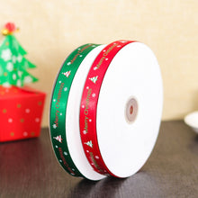 Load image into Gallery viewer, Christmas Gift Box Flowers Packing Coloured Ribbon , Size: 91m x 2cm, Coloured Ribbon