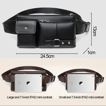 Load image into Gallery viewer, Universal Outdoor Men Shoulder Messenger Bags Retro Men Waist Bag, Size: S (24.5cm x 13cm x 1cm)