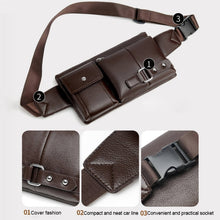 Load image into Gallery viewer, Universal Outdoor Men Shoulder Messenger Bags Retro Men Waist Bag, Size: S (24.5cm x 13cm x 1cm)