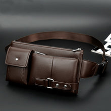 Load image into Gallery viewer, Universal Outdoor Men Shoulder Messenger Bags Retro Men Waist Bag, Size: S (24.5cm x 13cm x 1cm)