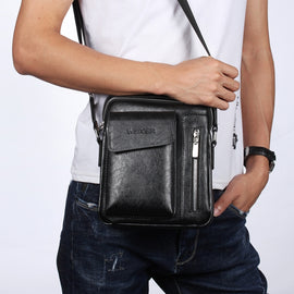 Universal Fashion Casual Men Shoulder Messenger Bag Handbag, Size: L (24cm x 20cm x 6cm)