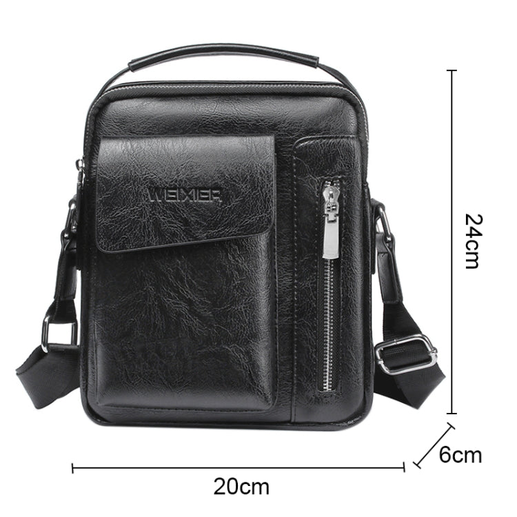 Universal Fashion Casual Men Shoulder Messenger Bag Handbag, Size: L (24cm x 20cm x 6cm)