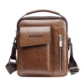 WEIXIER Universal Fashion Casual Men Shoulder Messenger Bag Handbag, Size: L (24cm x 20cm x 6cm)