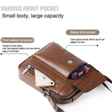Load image into Gallery viewer, WEIXIER Universal Fashion Casual Men Shoulder Messenger Bag Handbag, Size: L (24cm x 20cm x 6cm)
