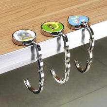 Load image into Gallery viewer, 5 PCS Round Folding Hook Bag Hanger, Length:10.1cm, Random Color Delivery, Bag Hanger